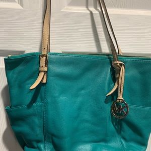 Turquoise Michael Kors purse